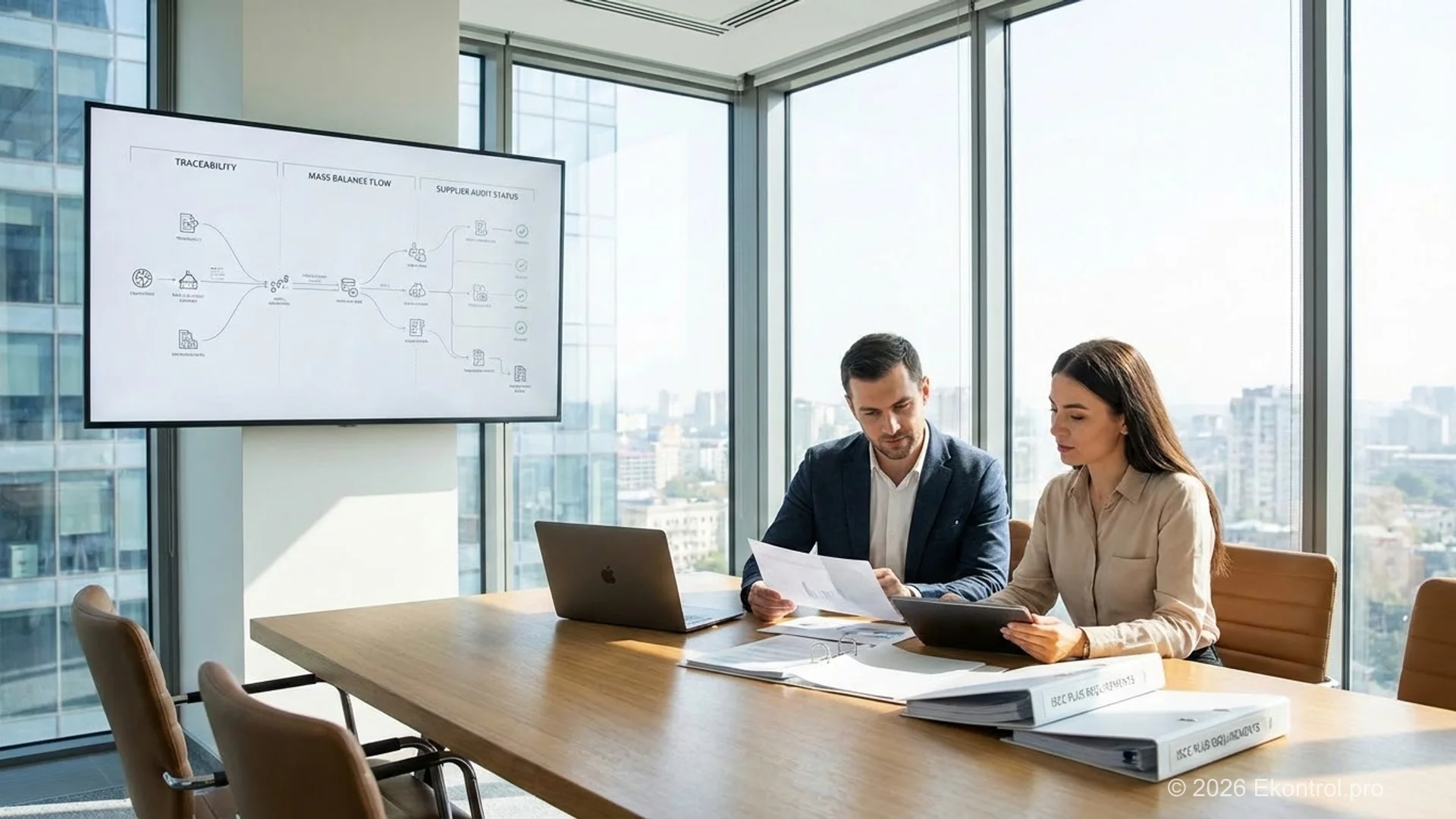 Ілюстрація до розділу: Ключові вимоги ISCC PLUS: traceability, mass balance, контроль постачальників