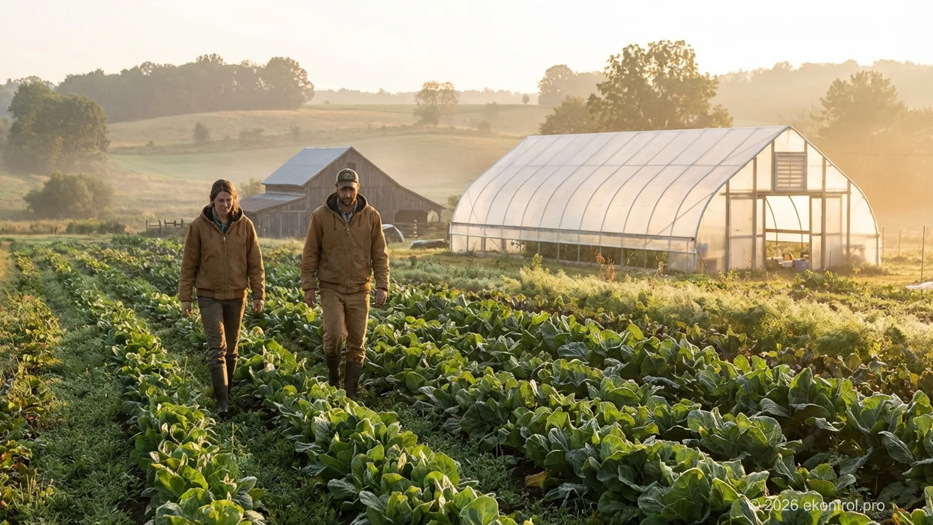 Фермери оглядають органічні поля